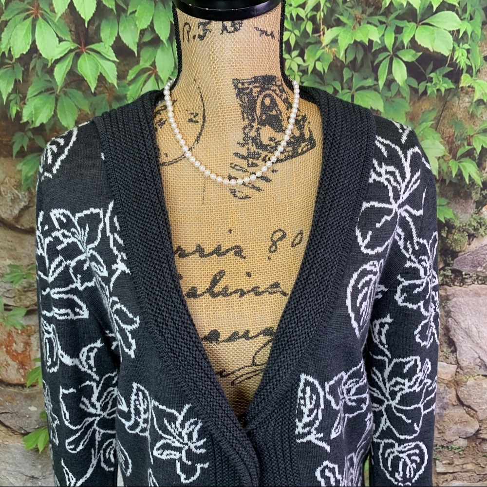 Skovhuus Gray Patterned Single-Button Front Danis… - image 3